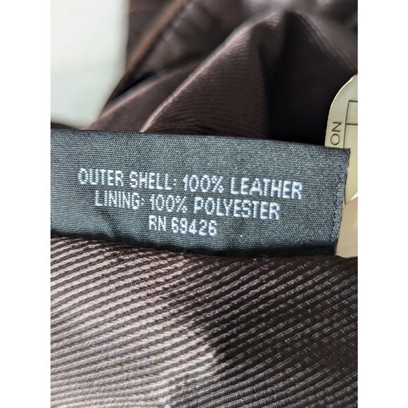 Wilson's Leather Maxima | Vintage Chocolate Brown Leather Pants | Size 6 - Picture 7 of 15